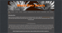 Desktop Screenshot of mashiriversafaris.com